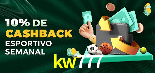 10% de bônus de cashback na kw777