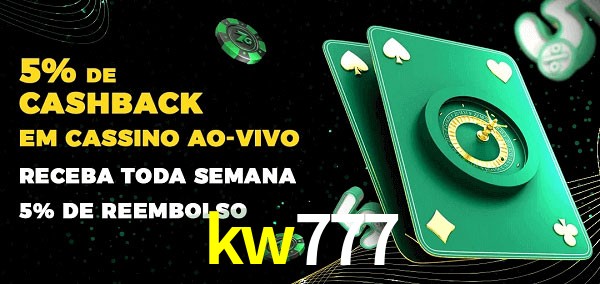 Promoções do cassino ao Vivo kw777